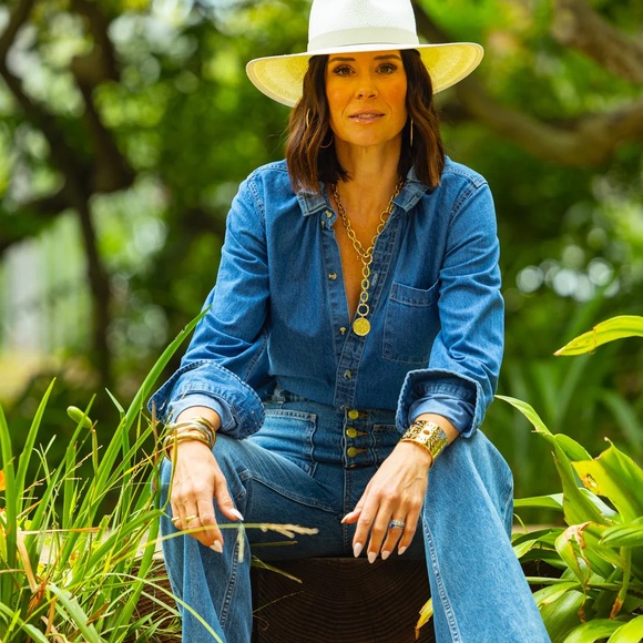 KMJ Tops - Classic Blue Button Down Denim Shirt